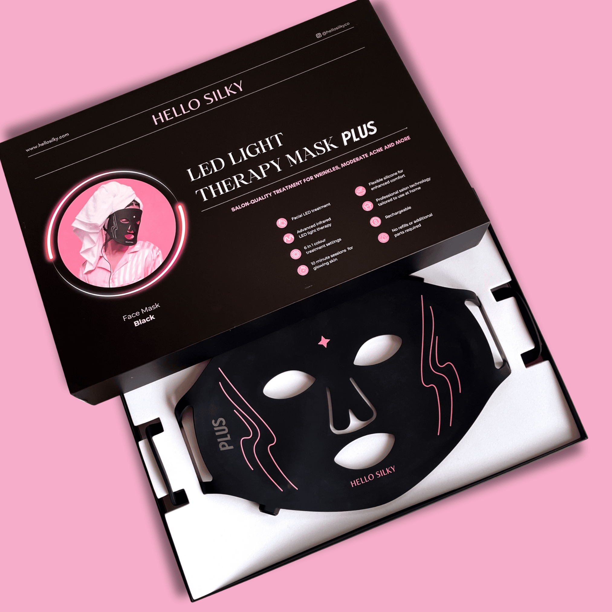 Led Face Mask Australia - Led Face & Neck Therapy – Hello Silky